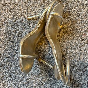 Forever 21 Metallic Silver Heels